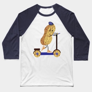 Funny peanut rides scooter Baseball T-Shirt